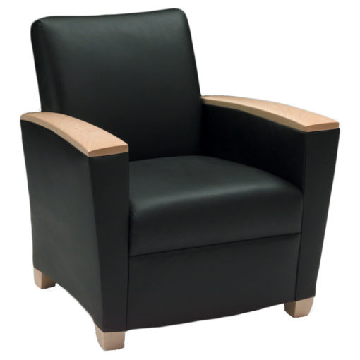 Evans II Lounge Chair Wood Caps