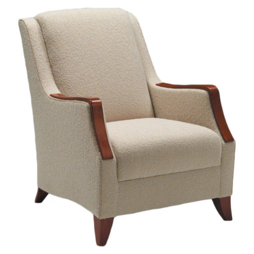 Gracie lounge chair with woodcaps