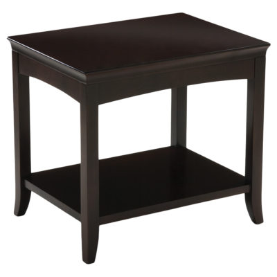 Cole square table with shelf