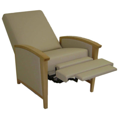 Sovereign Lounge Recliner chair with beige upholstery.