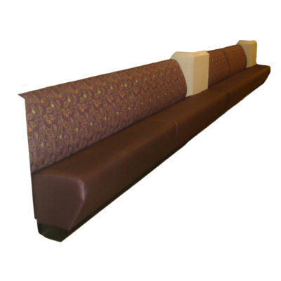 Lufkin BQ9 Banquette with a brown upholstery.